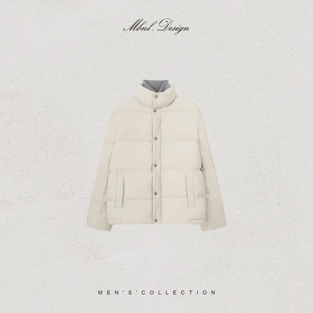 MBNL-F「L.P Lumina」秦磊男装90白鹅绒羊毛假两件羽绒服LL-WYR7050