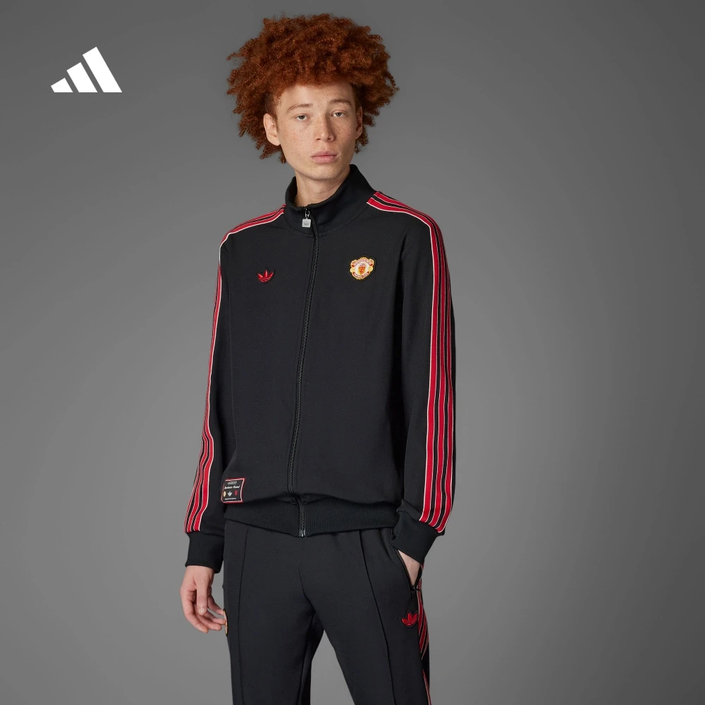 Adidas阿迪达斯MUFC ICON TT梭织无帽外套JF0358