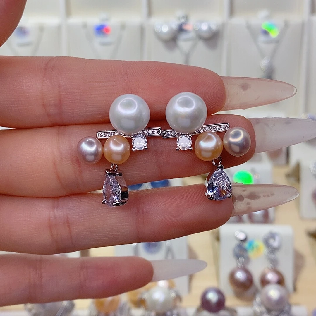 淡水珍珠未镶嵌耳饰