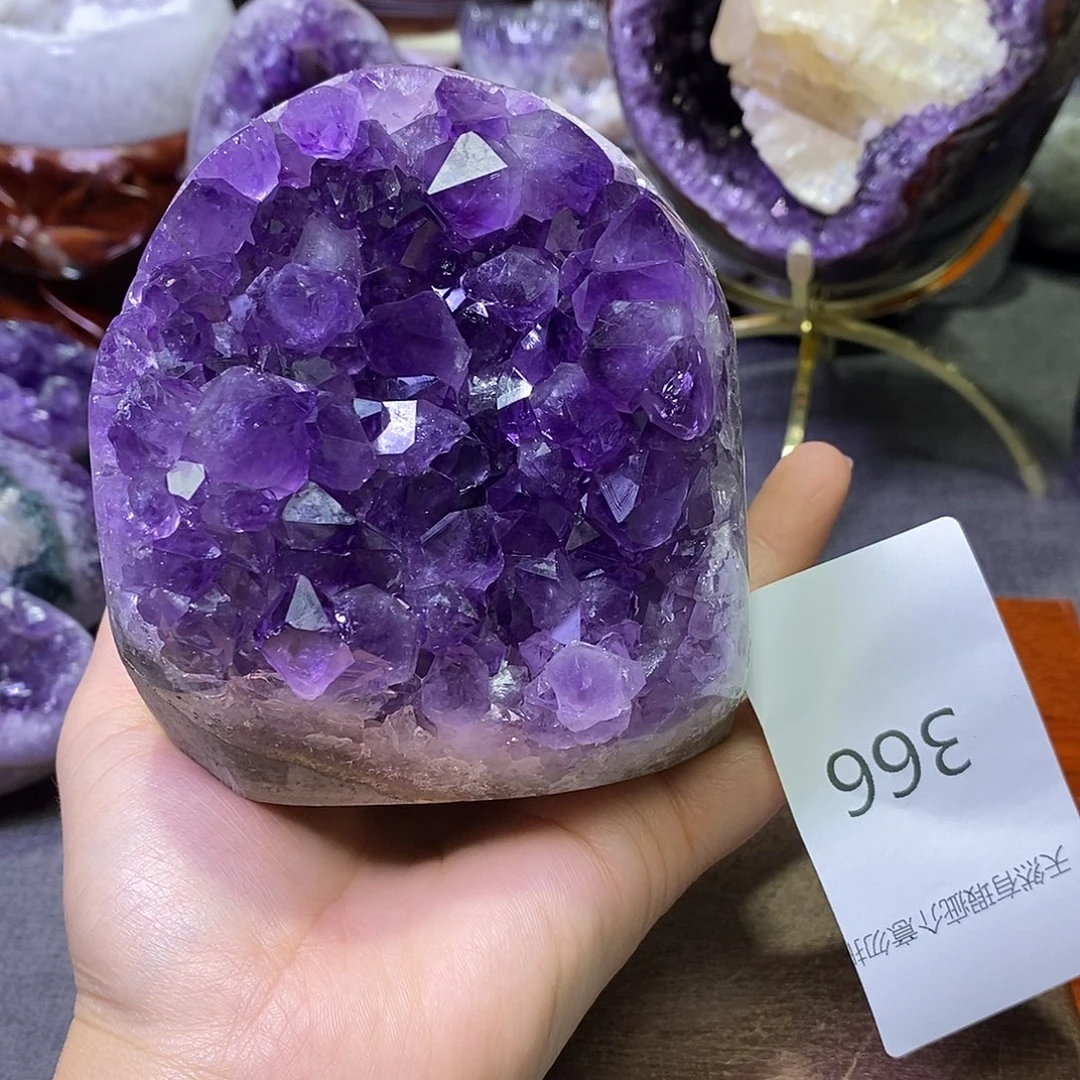 紫晶未镶嵌珠宝半成品