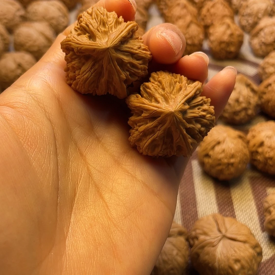 文玩核桃把件文山三棱