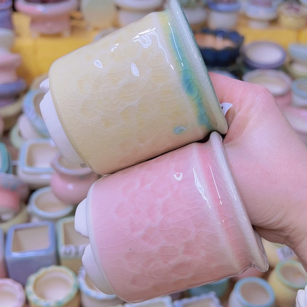 红陶陶瓷花盆当场满12包邮