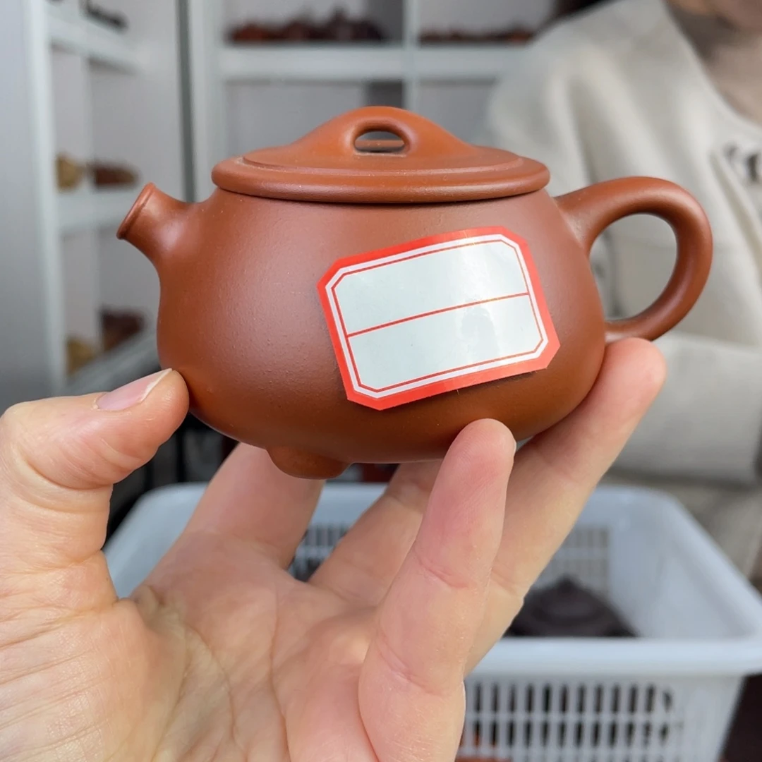 紫砂茶壶微瑕朱泥憨瓢160cc