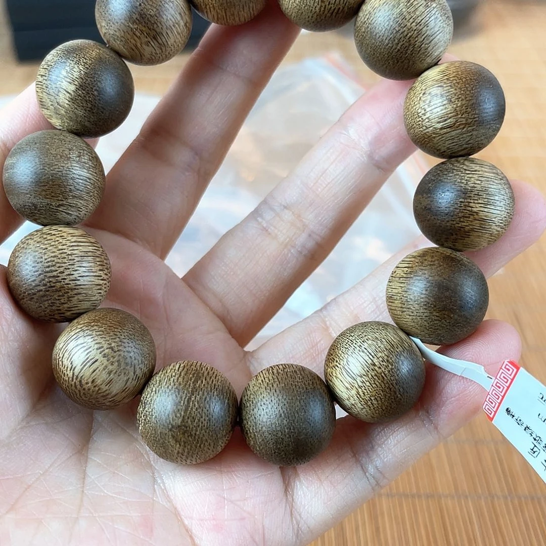 降真香手串/手链1.5海南莺歌绿棋楠