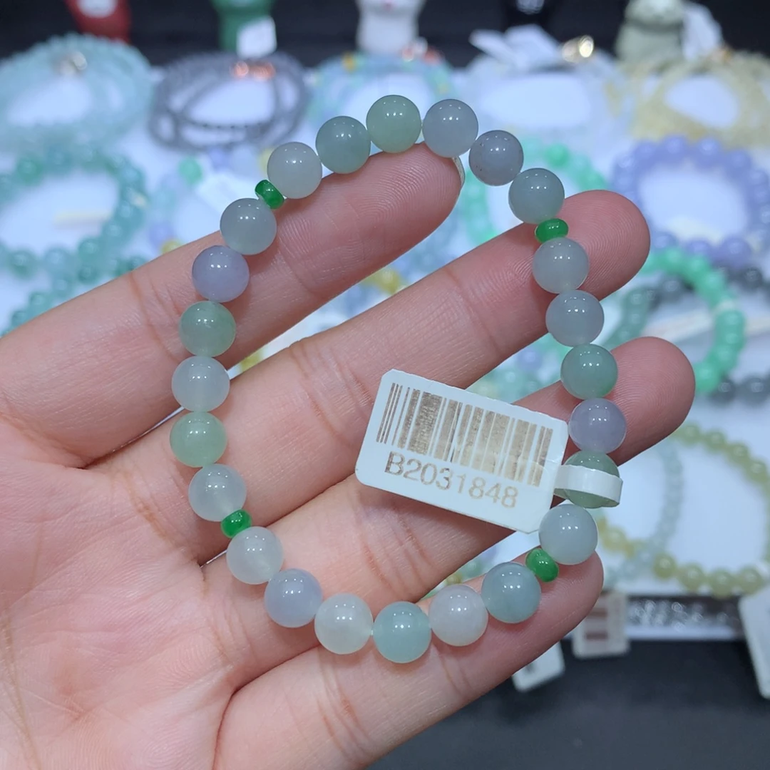 翡翠未镶嵌手串天然