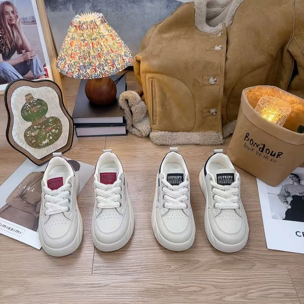 A01韩版轻奢有休闲时尚面包小白鞋