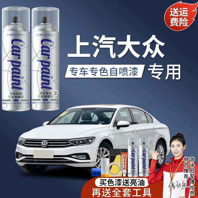 3.上汽大众汽车朗逸帕萨特途观凌渡Polo专用自喷喷漆专车珍珠白