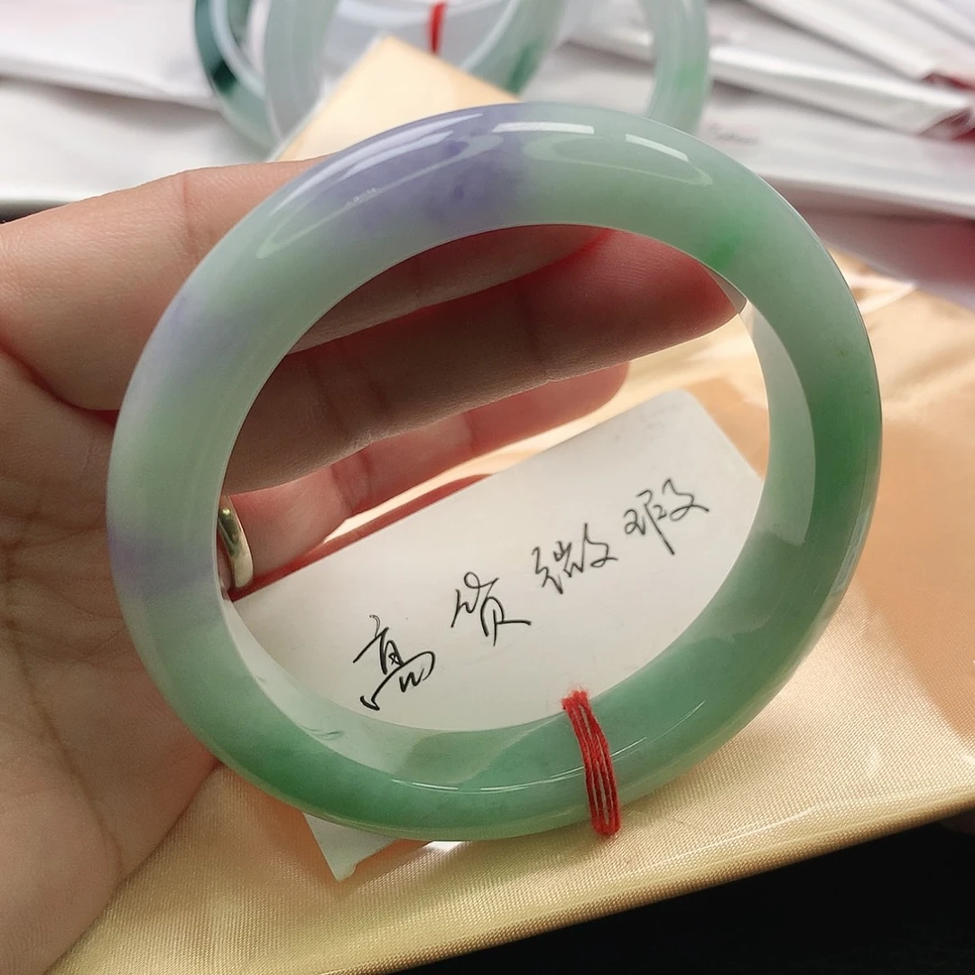 翡翠未镶嵌手镯缅甸55.56