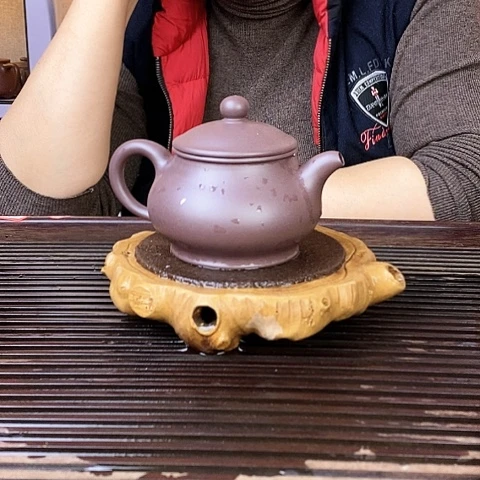 紫砂茶壶宜兴紫砂天青紫泥240c c