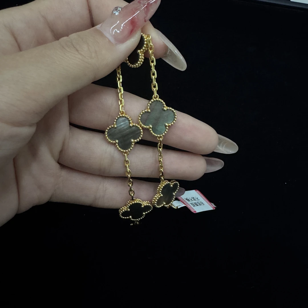 足银手链 足银五花手链 灰色五花手链