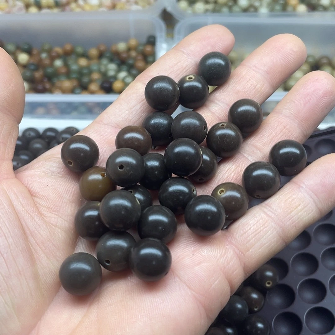 吊坠白玉菩提13黑巧克力圆100颗