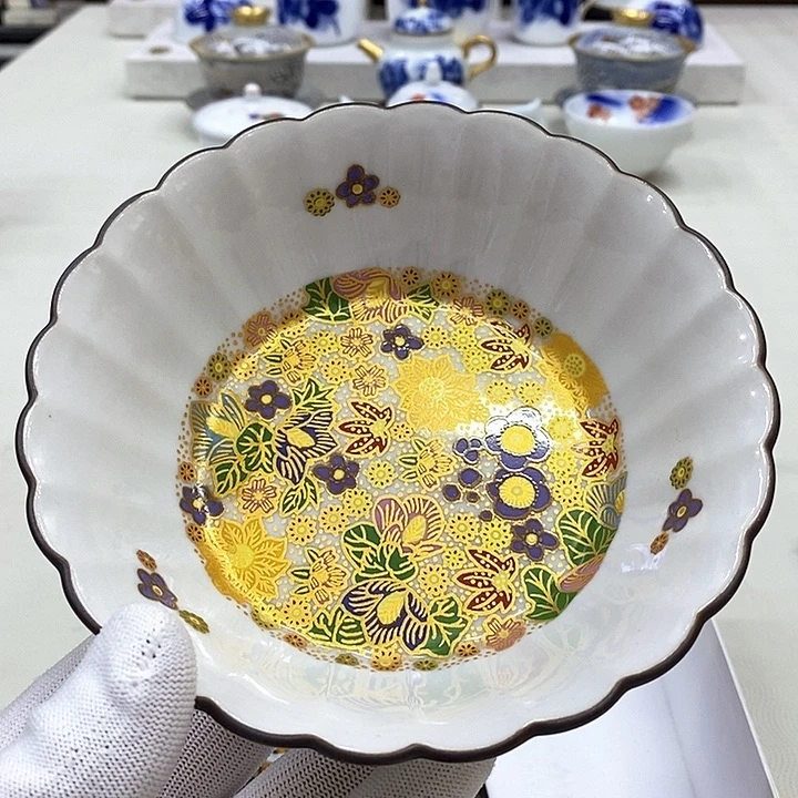 摆件进口瓷器九谷