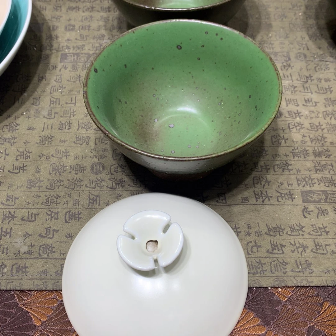 陶景德镇粗陶复古盘碗微瑕