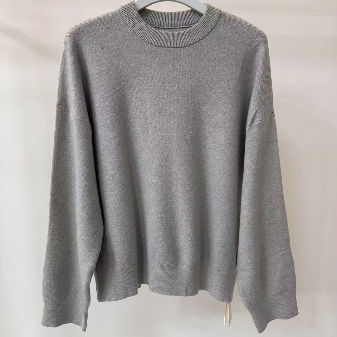 009百搭针织衫打底女秋冬季内搭保暖长袖宽松毛衣上衣