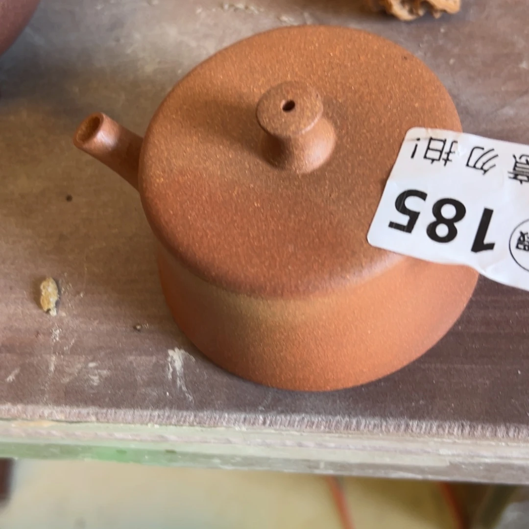 茶壶紫砂黄降半手110cc瑕疵