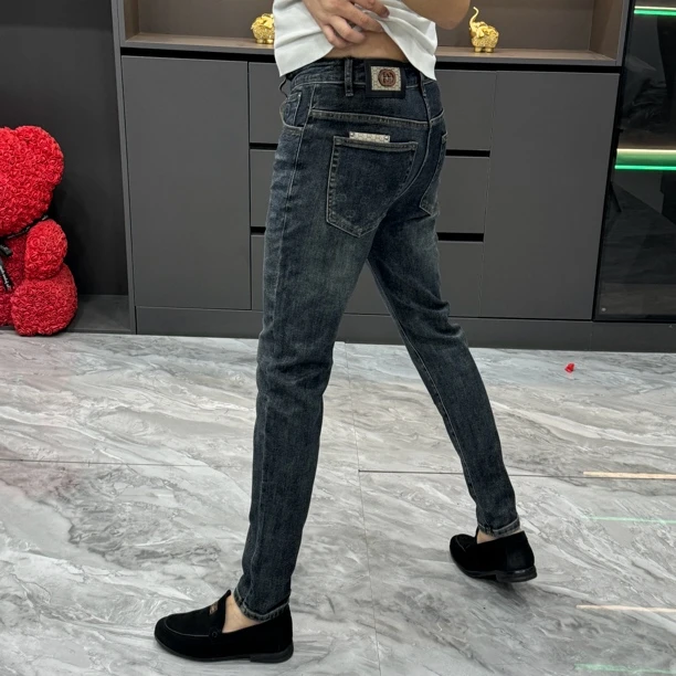 7230-秋季高品质时尚欧货修身小脚牛仔裤