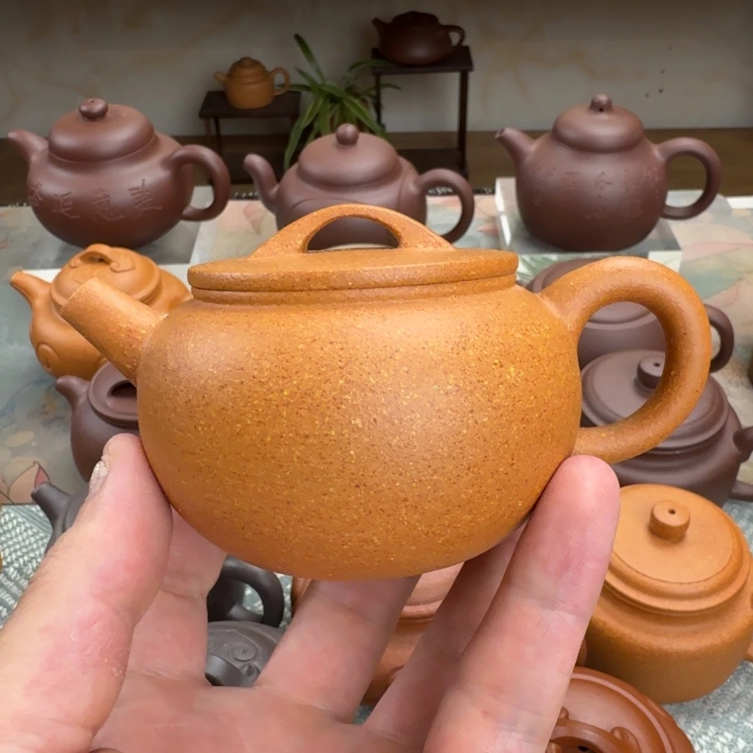 茶壶紫砂微瑕 汉瓦 145cc