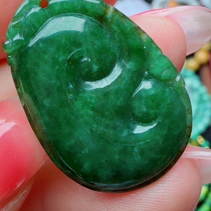 翡翠未镶嵌颈饰天然A货27