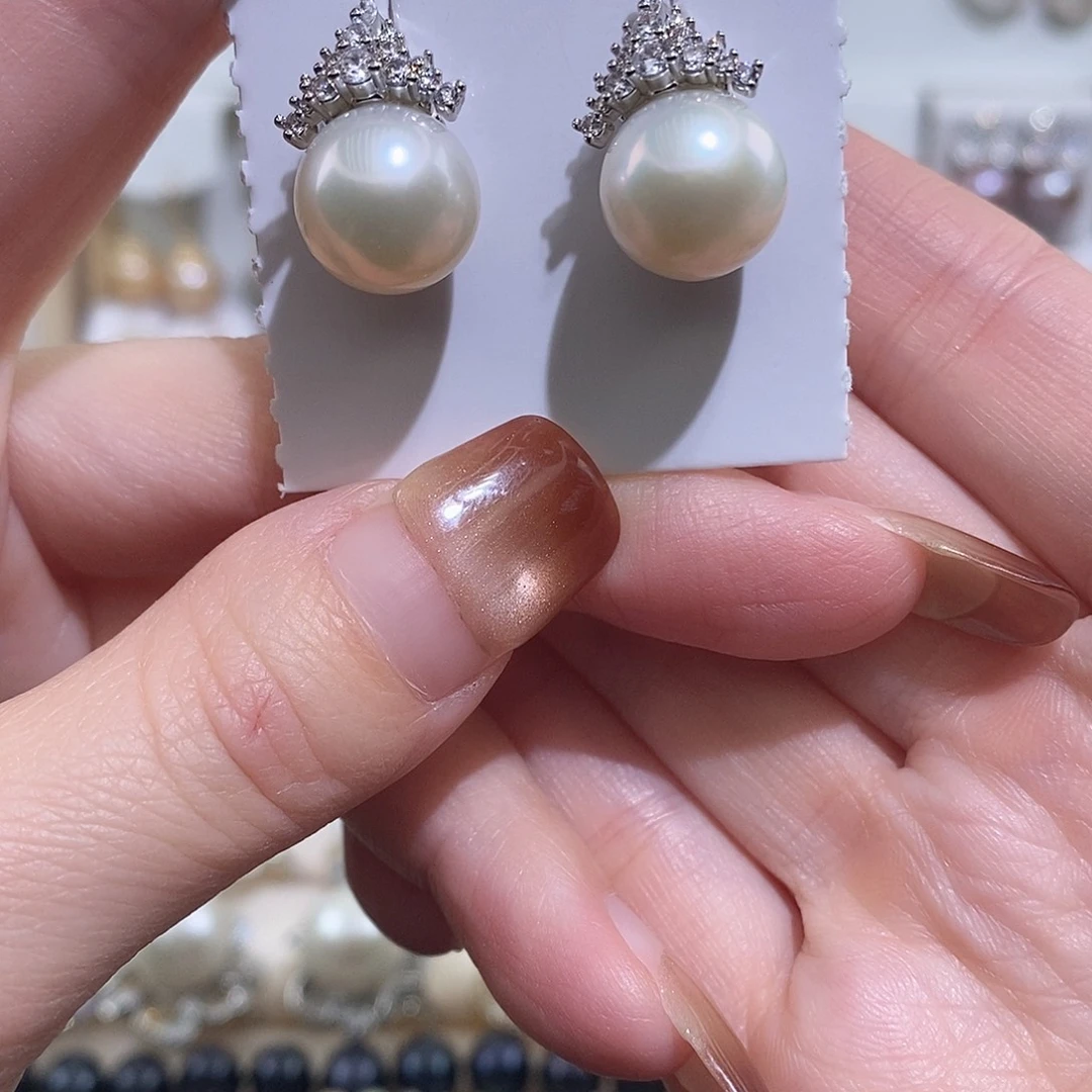 未镶嵌淡水珍珠耳饰w11.5