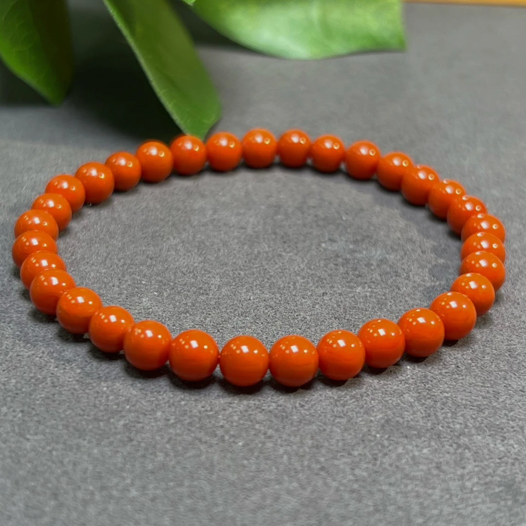 「田姐南红」保山满色满肉5mm单圈  T07397