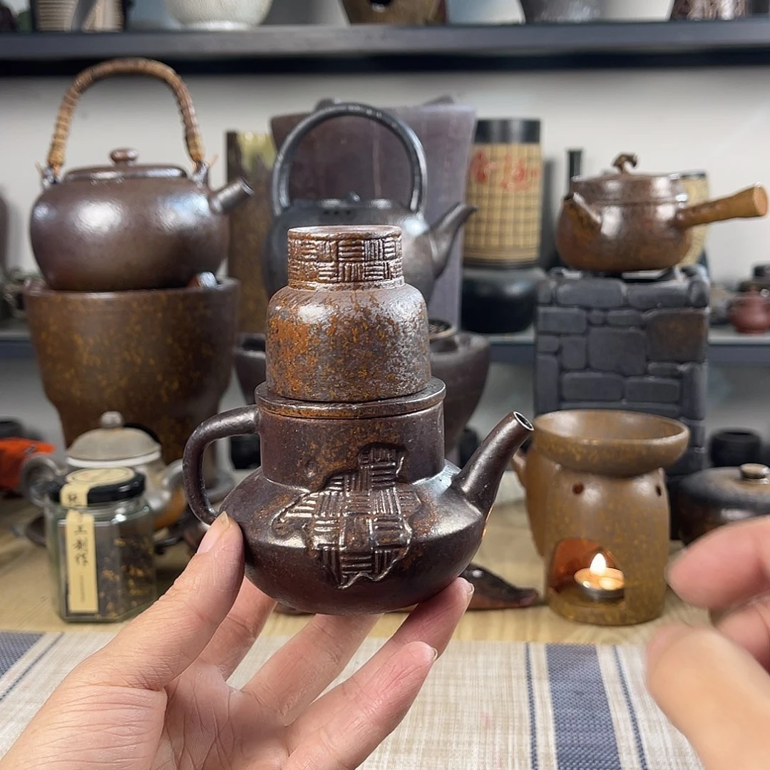 壶紫砂粗陶实用茶壶