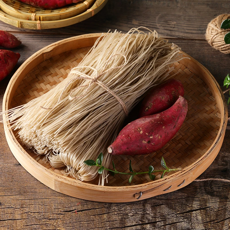 现代知青河南特产手工纯红薯粉条纯手工正宗地瓜粉条酸辣粉 细粉