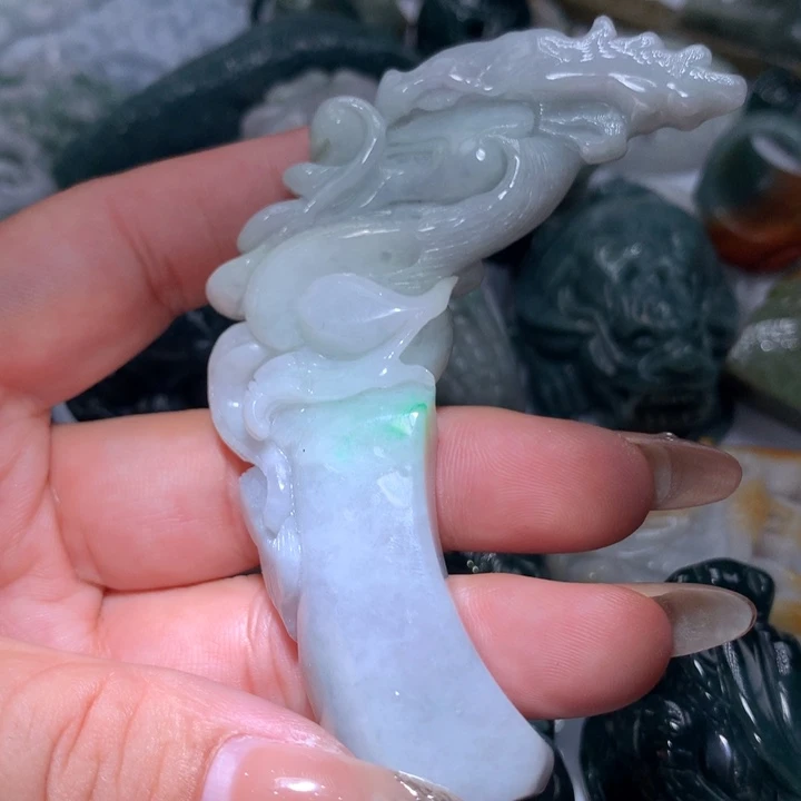 翡翠未镶嵌颈饰保真天然A货翡翠