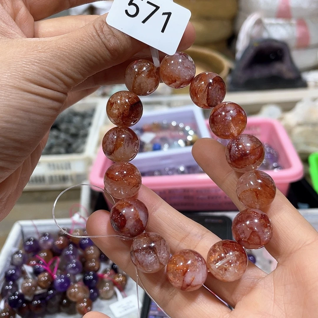 水晶手串15m k未镶嵌是****啊j h 829