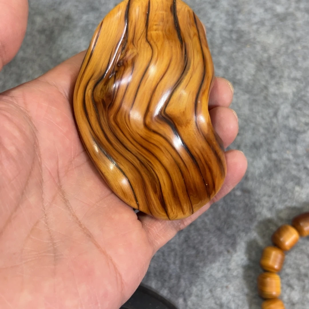 柏木太行陈化手把件