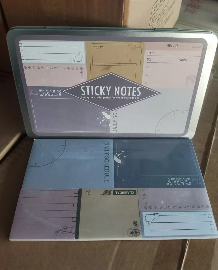 创意铁盒便签（款式随发1盒）