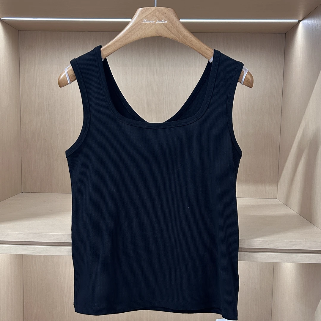 新款前后两穿气质百搭方领背心32020（衣长54，145斤内穿