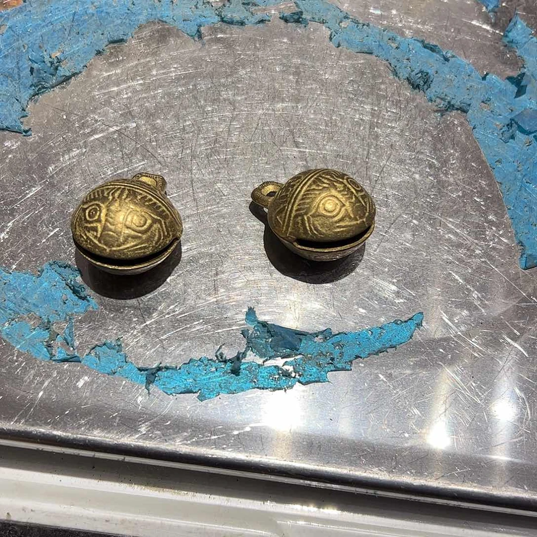 雅**叔微瑕疵黄铜摆件工艺品