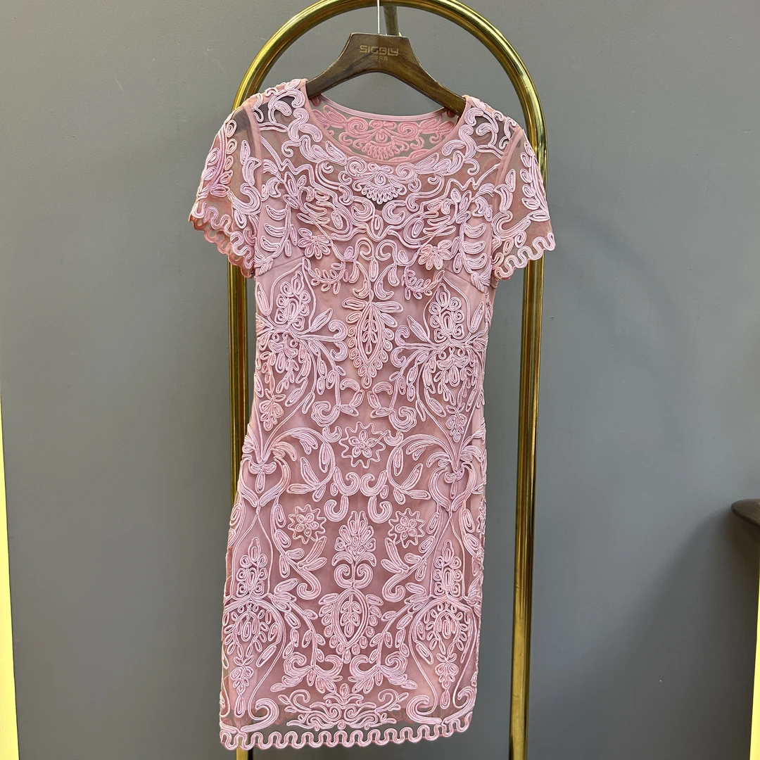 285 经典设计感时尚气质修身名媛优雅连衣裙