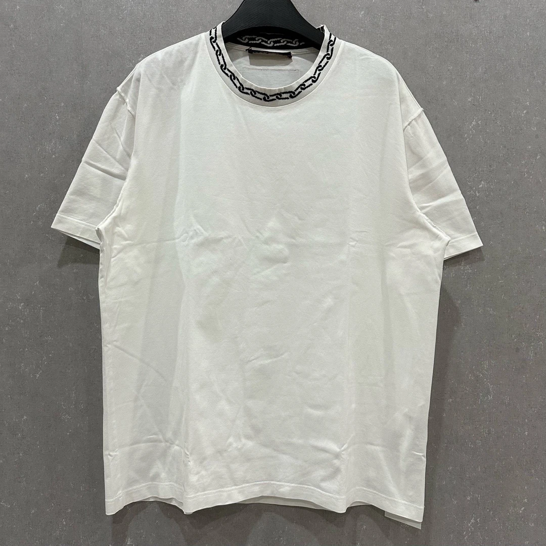 99新 LouisVuitton/路易威登 领口链条短袖XL码004948