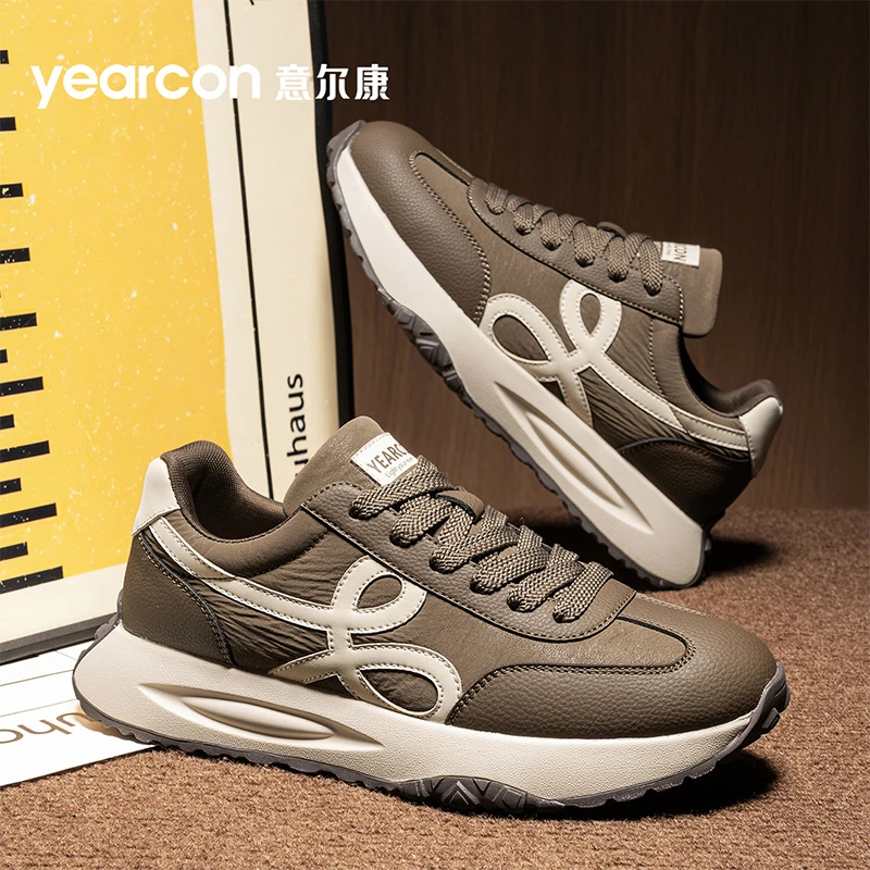 意尔康男鞋2025秋冬季新款休闲运动板鞋男百搭跑步舒适低帮老爹鞋