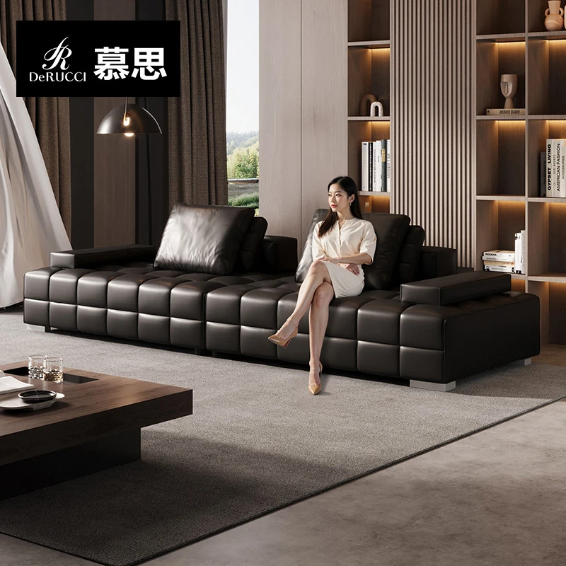 【达播链】慕思集团旗下艾慕沙发真皮沙发直排头层牛皮劳伦斯212