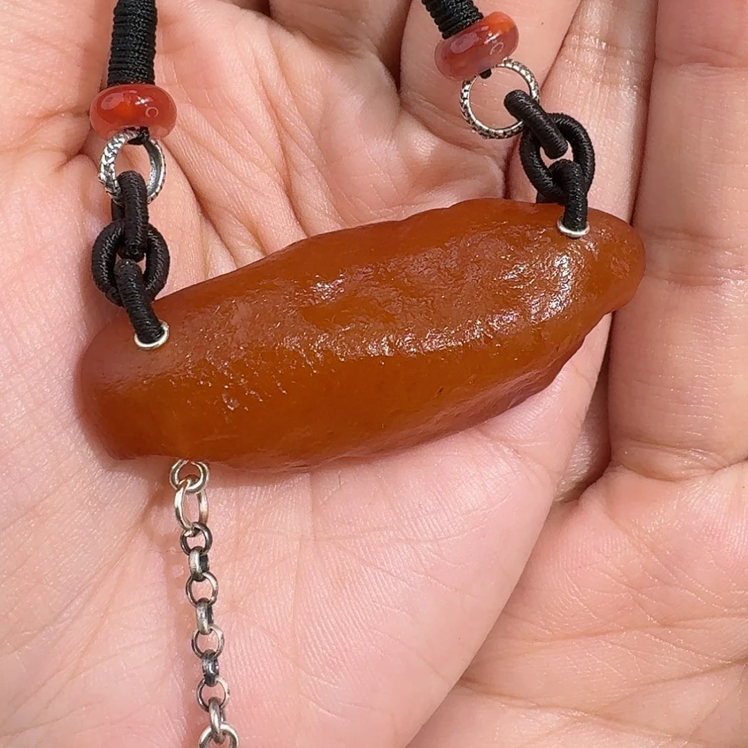 植物珀未镶嵌裸石我