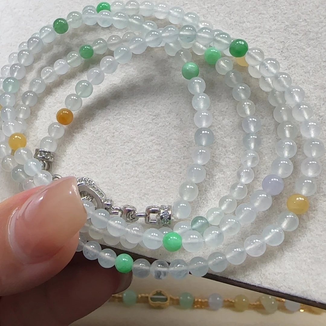 翡翠未镶嵌手链卡3➕