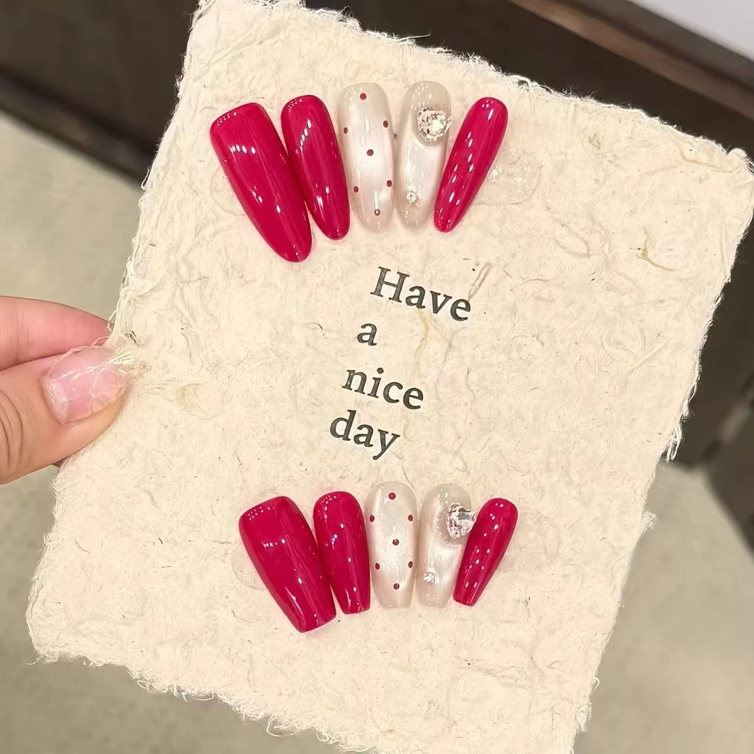 热恋波点-Naier 奈儿轻奢高定美甲 10片装