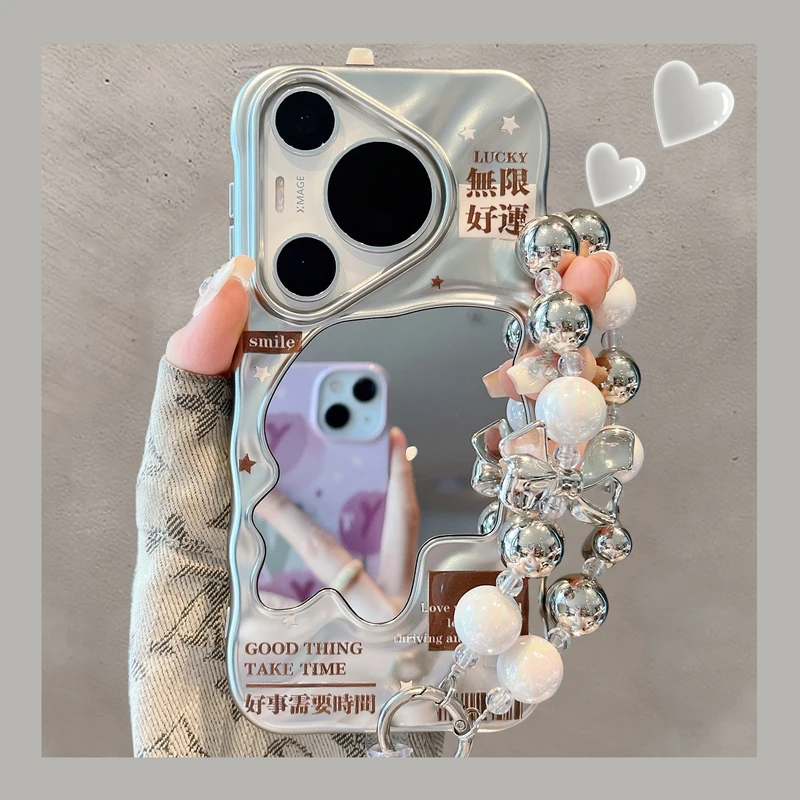 适用华为pura70pro+手机壳平安喜乐好运文字pura80pro创意Ultra女