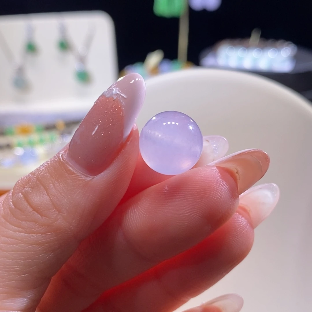 翡翠未镶嵌颈饰翡翠高冰仙粉珠