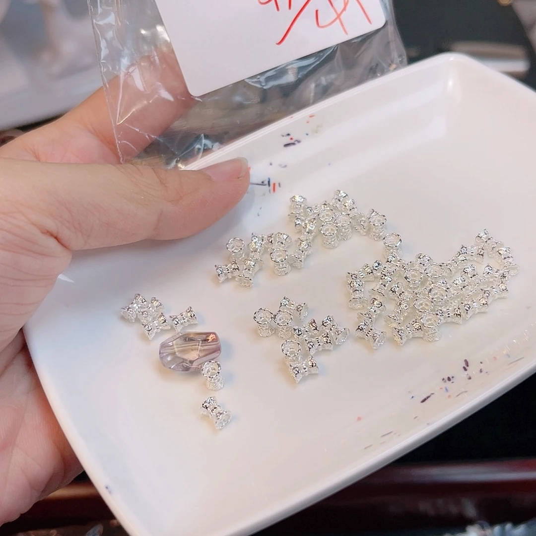 水晶珠宝半成品银S925镶嵌135