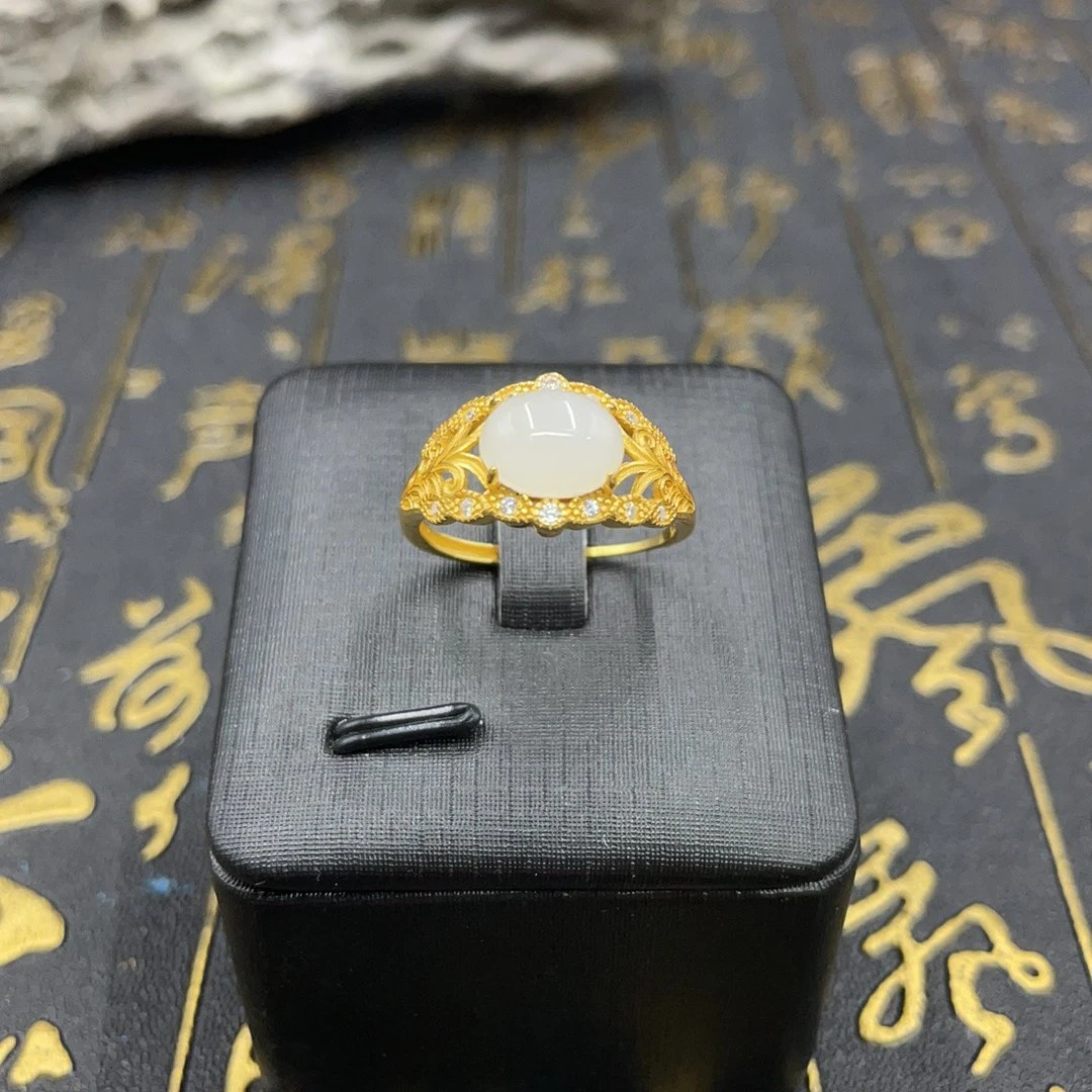 BY0704FZJT标018 北玉精选 和田玉戒指