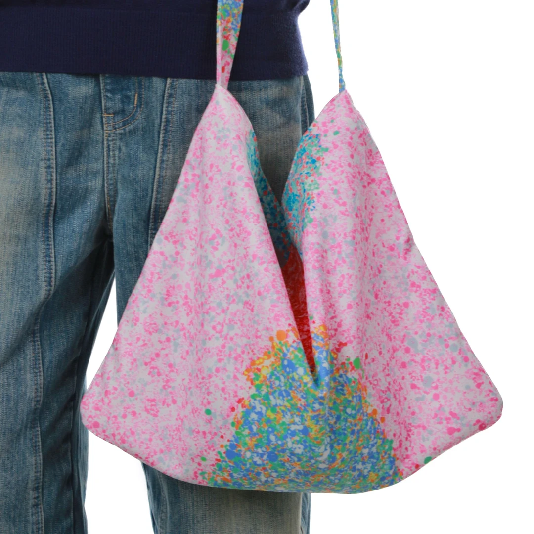 无则艺【沈月同款】原创文艺小众时尚印花百搭粉色明星同款竖版包