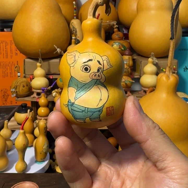 奶瓶胖墩葫芦手把件