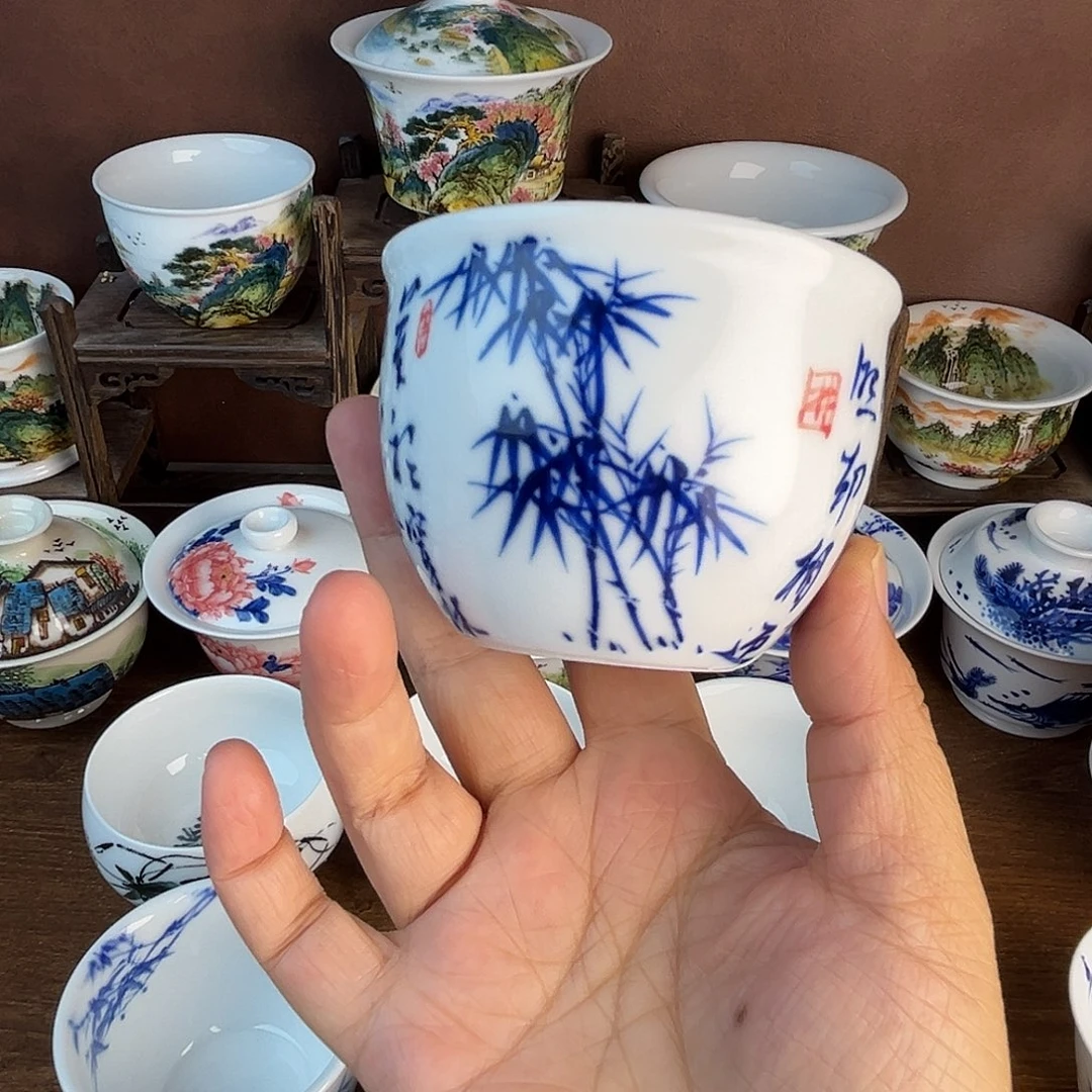 忠意堂釉下彩定风波