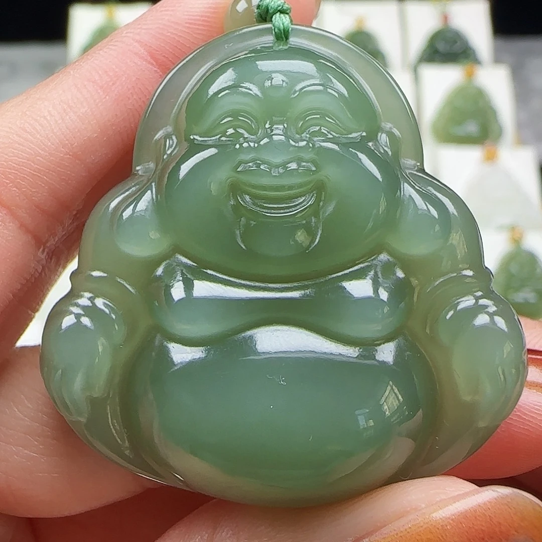 和田玉未镶嵌吊坠(赠链)