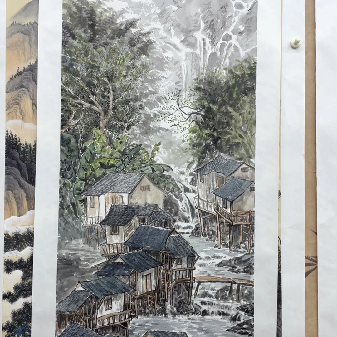 国画手绘国画，精品山水