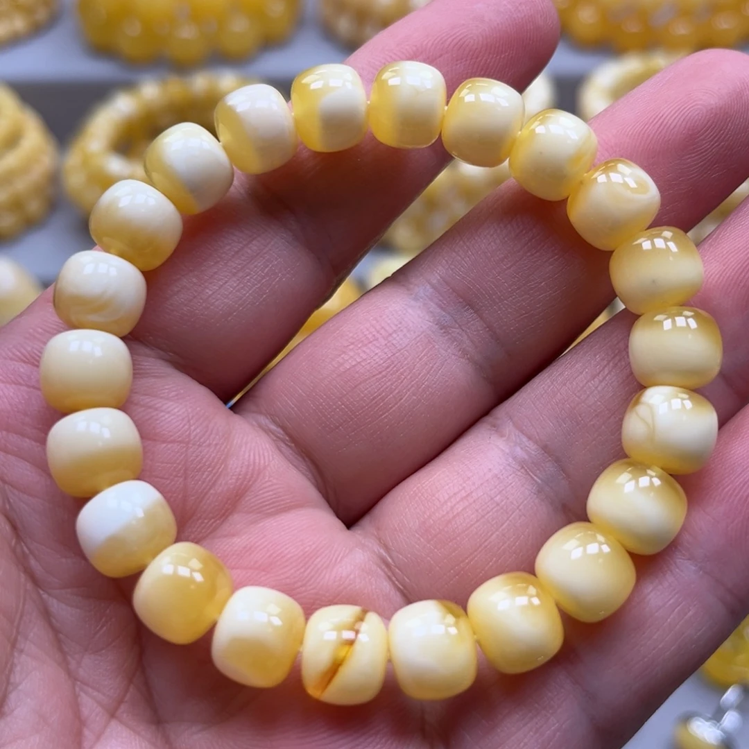 琥珀未镶嵌手链手串