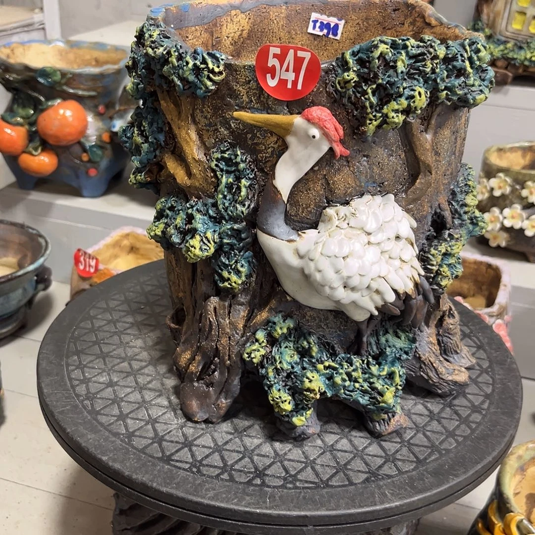 微瑕547 号陶然花器手工花盆
